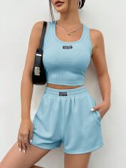 Акція на Костюм жіночий SHEIN GD-00218130 XS Синій від Rozetka