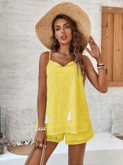 Акція на Костюм жіночий SHEIN GD-00208246 S Жовтий від Rozetka