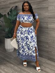 Акція на Костюм жіночий SHEIN GD-00216766 2XL Різнокольоровий від Rozetka