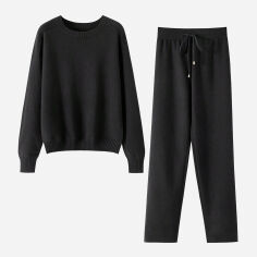 Акція на Костюм жіночий SHEIN GD-00211713 S Чорний від Rozetka