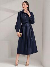 Акція на Костюм жіночий SHEIN GD-00228053 L Темно-синій від Rozetka