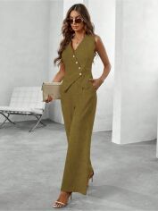 Акція на Костюм жіночий SHEIN GD-00203178 M Жовтий від Rozetka