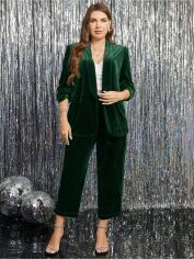 Акція на Костюм жіночий SHEIN GD-00226322 2XL Темно-зелений від Rozetka
