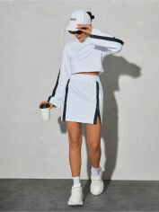 Акція на Костюм жіночий SHEIN GD-00212144 S-Petite Чорний з білим від Rozetka