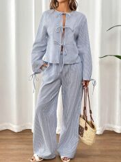 Акція на Костюм жіночий SHEIN GD-00190661 M Чорно-білий від Rozetka