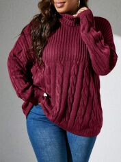 Акція на Светр жіночий SHEIN GD-00194533 0XL Рожевий від Rozetka