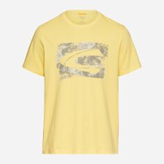Акція на Футболка бавовняна довга чоловіча Camel Active T-Shirt 1/2 Arm 409700-5T02-62 XL Жовта з принтом від Rozetka