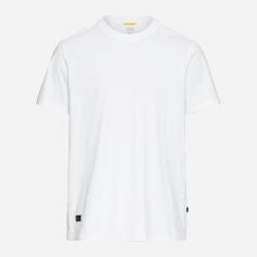 Акція на Футболка бавовняна довга чоловіча Camel Active T-Shirt 1/2 409700-5T17-01 S Біла з принтом від Rozetka