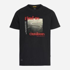 Акція на Футболка бавовняна довга чоловіча Camel Active T-Shirt 1/2 409700-5T17-48 3XL Темно-синя з принтом від Rozetka