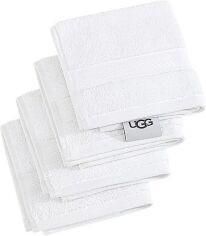 Акція на Набір 4 махрових рушники UGG для рук 32х33 см Holcomb Білий від Rozetka