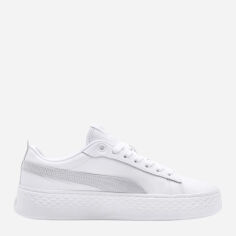 Акція на Жіночі кеди низькі Puma Smash Platform L 36648706 40.5 (7UK) 26 см White/White/White від Rozetka