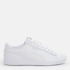 Акція на Жіночі кеди низькі Puma Vikky v3 Lthr 38311502 42 (8UK) 27 см White/White/Silver від Rozetka