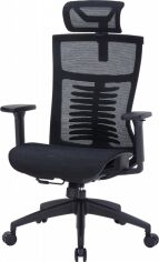 Акція на Крісло офісне OfficePro Balance OC620-B-B-B Black від Rozetka