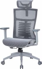 Акція на Крісло офісне OfficePro Balance OC620-G-DG-DG Gray/Dark Gray від Rozetka