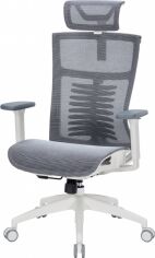 Акція на Крісло офісне OfficePro Balance OC620-W-DG-DG White/Dark Gray від Rozetka
