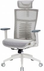 Акція на Крісло офісне OfficePro Balance OC620-W-LG-LG White/Dark Gray від Rozetka