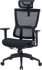Акція на Крісло офісне OfficePro Elegant OC660-B-B-B Black від Rozetka