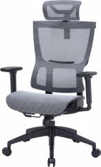 Акція на Крісло офісне OfficePro Elegant OC660-B-DG-DG Black/Dark Gray від Rozetka