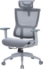 Акція на Крісло офісне OfficePro Elegant OC660-G-DG-DG Gray/Dark Gray від Rozetka