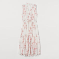 Акція на Плаття міді літнє жіноче H&M XAZ228414NUTO L Біле від Rozetka