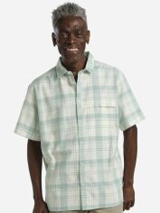 Акція на Сорочка літня чоловіча Jack Wolfskin Great Plains Shirt M A63702-T0184 L Біла з блакитним від Rozetka