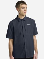 Акція на Сорочка літня чоловіча Jack Wolfskin Vandra S/S Shirt M 1404071-C0412 M Темно-синя від Rozetka