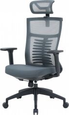 Акція на Крісло офісне OfficePro Balance OC550-B-DG-DG Black/Dark Gray від Rozetka