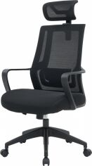 Акція на Крісло офісне OfficePro Harmony OC310-B-B-B Black від Rozetka