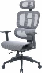 Акція на Крісло офісне OfficePro Skyline OC680-B-G-G Black/Gray від Rozetka