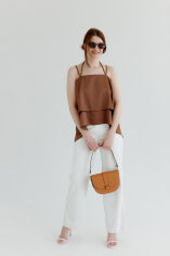 Акція на Топ Fashion Art Knit коричневый ONE SIZE від Podushka