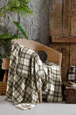 Акція на Плед хлопковый Plaid brown First choice 140х200 см від Podushka