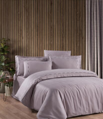 Акція на Постельное белье Claudio lavender VIP Moonlight satin First choice Двуспальный евро комплект від Podushka
