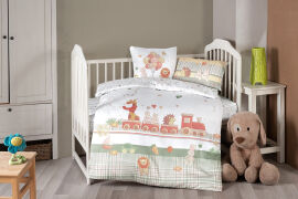 Акція на Постельное белье для детской кроватки Toys сатин First choice Детский комплект від Podushka