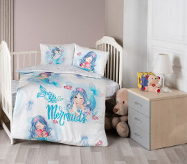 Акція на Постельное белье для детской кроватки Mermaid сатин First choice Детский комплект від Podushka