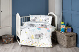 Акція на Постельное белье для детской кроватки Koala сатин First choice Детский комплект від Podushka