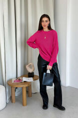 Акція на Джемпер вязаный Cotton Art Knit фуксия S/M від Podushka