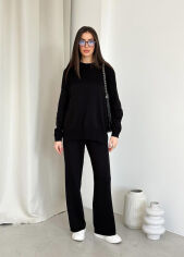 Акція на Джемпер вязаный Katrin Art Knit черный XXL від Podushka