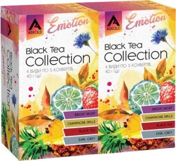 Акція на Набір Askold Black Tea Collection з чотирьох видів чаю 20 конвертиків по 2 г х 2 пачки від Rozetka