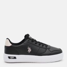 Акція на Жіночі снікери U.S. Polo Assn 4W,Ellis 4Pr 101812643 37 Чорний/Пудра від Rozetka