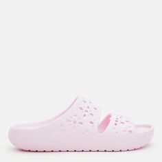 Акція на Жіночі шльопанці для пляжу Crocs Classic Floral Cut Out Sandal PkM 210966-6ZW 38-39 (M6/W8) 24 см Pink Milk від Rozetka