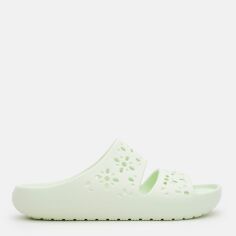 Акція на Жіночі шльопанці для пляжу Crocs Classic Floral Cut Out Sandal JdT 210966-3YH 39-40 (M7/W9) 25 см Jade Tint від Rozetka