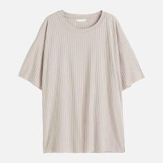 Акція на Футболка жіноча H&M XAZ389368IEBD M Бежева від Rozetka