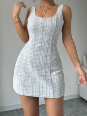 Акція на Сукня літня жіноча SHEIN GD-00220151 M Чорно-біла від Rozetka