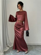Акція на Костюм жіночий SHEIN GD-00219491 S Теракотовий від Rozetka