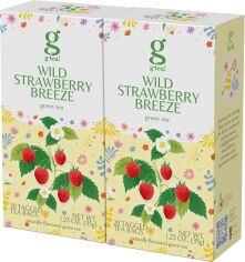 Акція на Упаковка зеленого чаю Grace Wild Strawberry Breeze Вайлд Стробері Бріз 1.75 г х 20 пакетиків з ярликом х 2 пачки від Rozetka