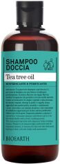 Акція на Шампунь-гель зволожуючий Bioearth Family Shampoo Shower Gel Tea Tree oil для волосся та душу 500 мл від Rozetka
