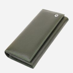 Акція на Гаманець жіночий шкіряний для карток ST Leather Accessories leather-22744 Зелений від Rozetka