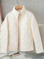 Акція на Пальто жіноче SHEIN GD-00218969 S Кремове від Rozetka