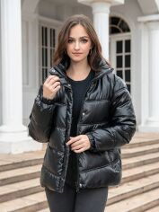 Акція на Куртка жіноча демісезонна SHEIN GD-00201514 M Чорна від Rozetka