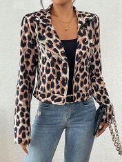Акція на Куртка жіноча демісезонна SHEIN GD-00191165 L Коричнева від Rozetka